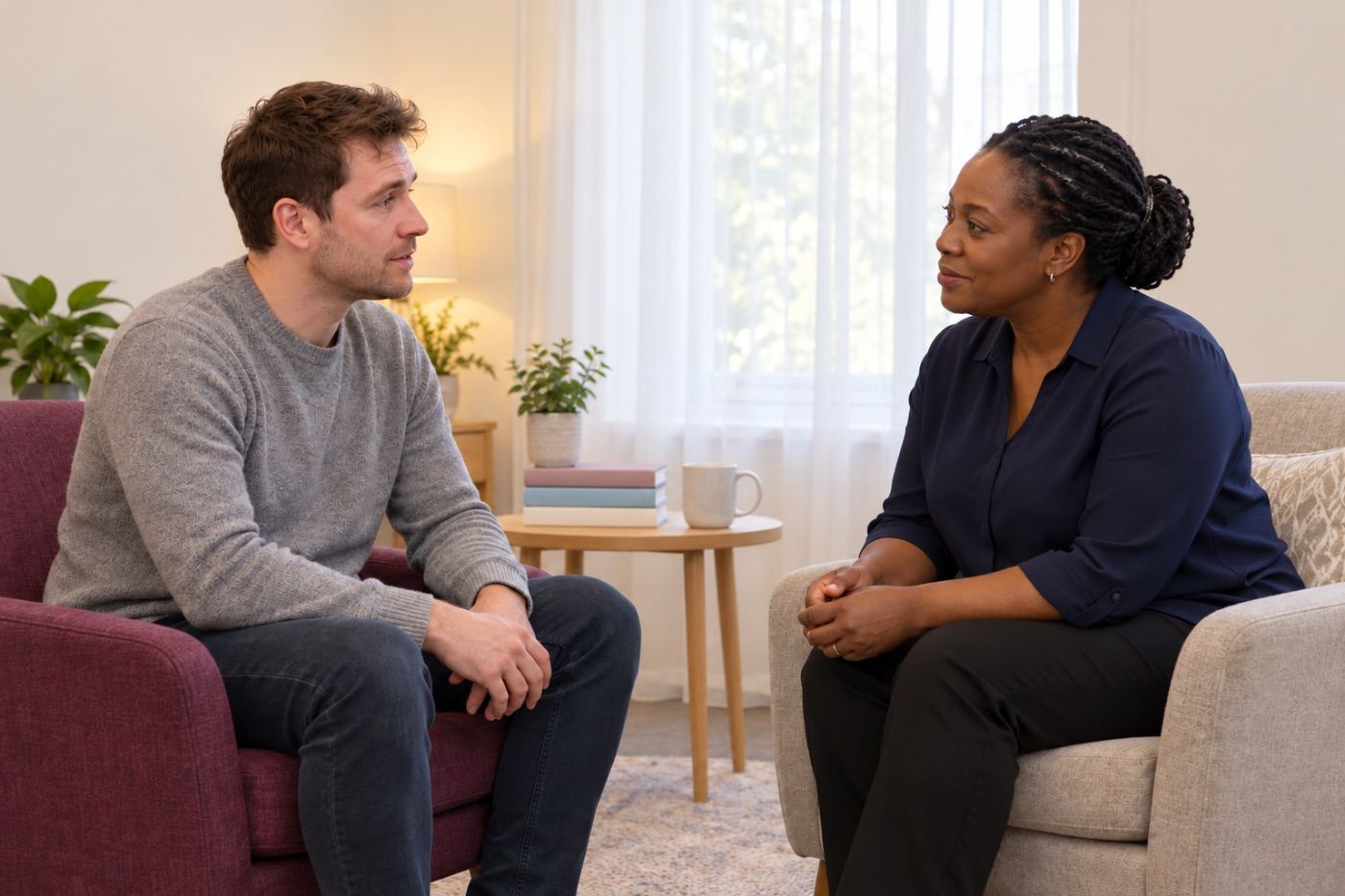 Supportive one-to-one conversation